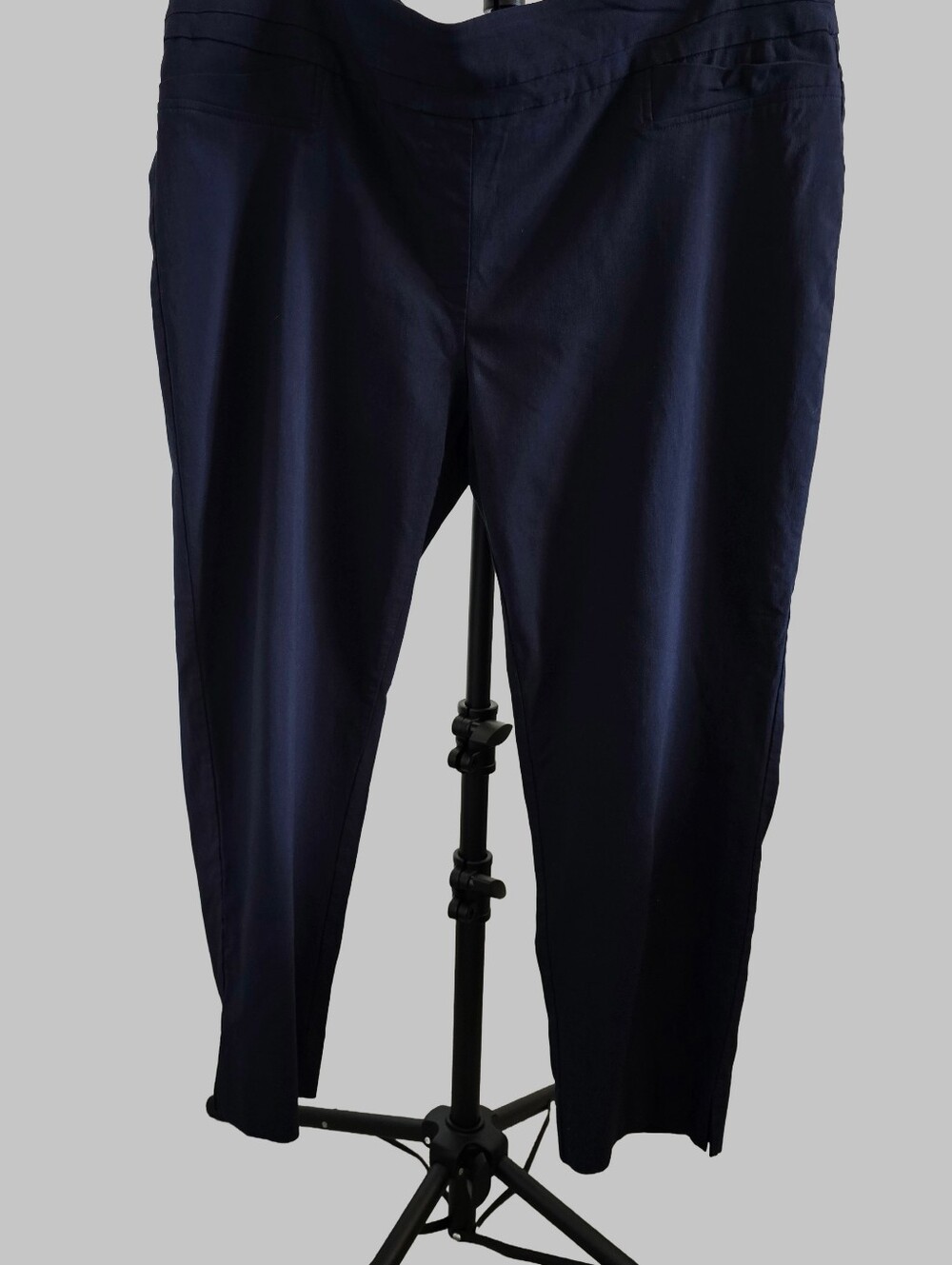 Zac & Rachel Women’s Navy Blue Pull-On Stretch Dress Pants | Plus Size 1X